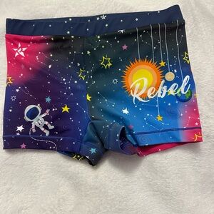 Youth, Medium Rebel Athletic space jam tumble shorts